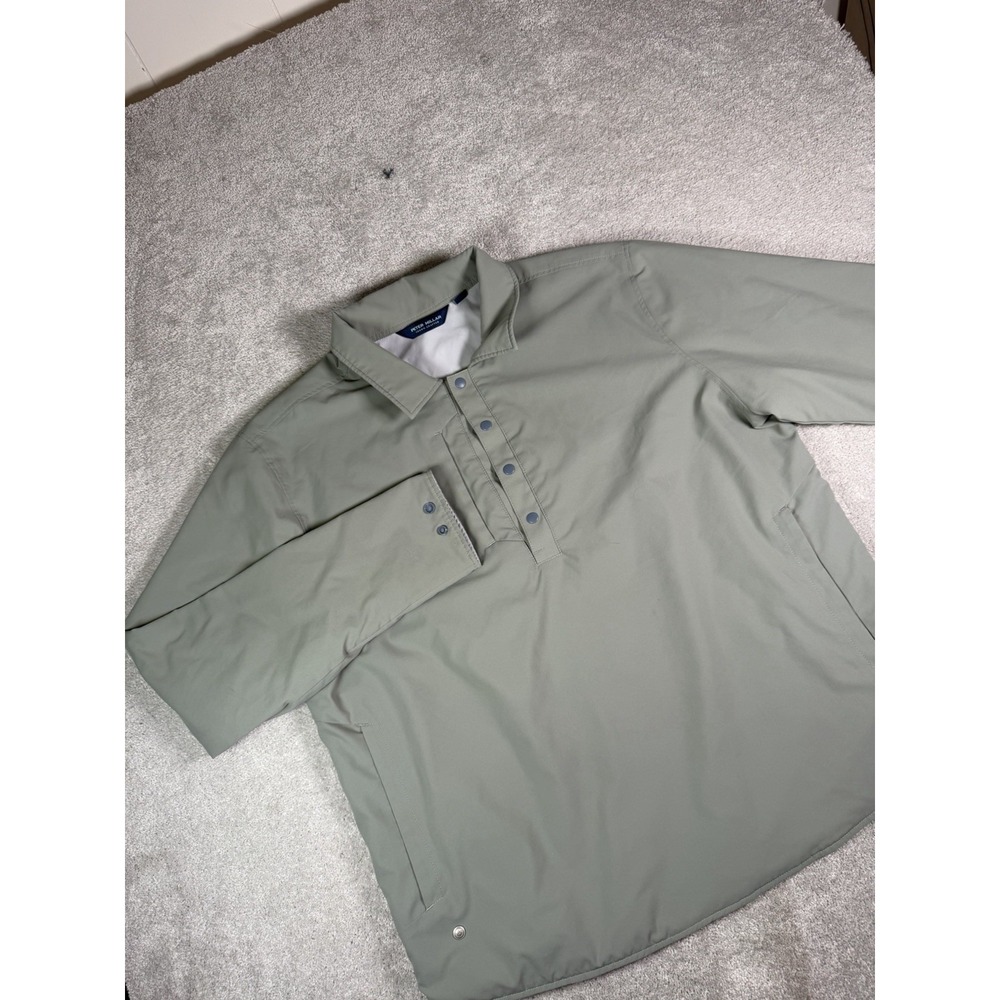 Peter Millar Crown Crafted Approach Insulated Snap Shirt Pullover Jacket XL